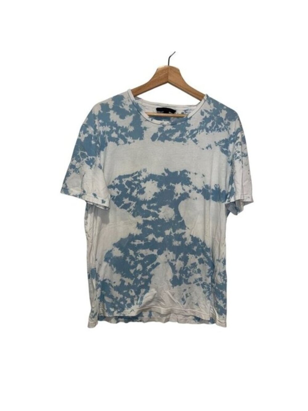 John Varvatos Cotton Crewneck Tie-Dye Tompkins Short Sleeve T-Shirt Womens Size